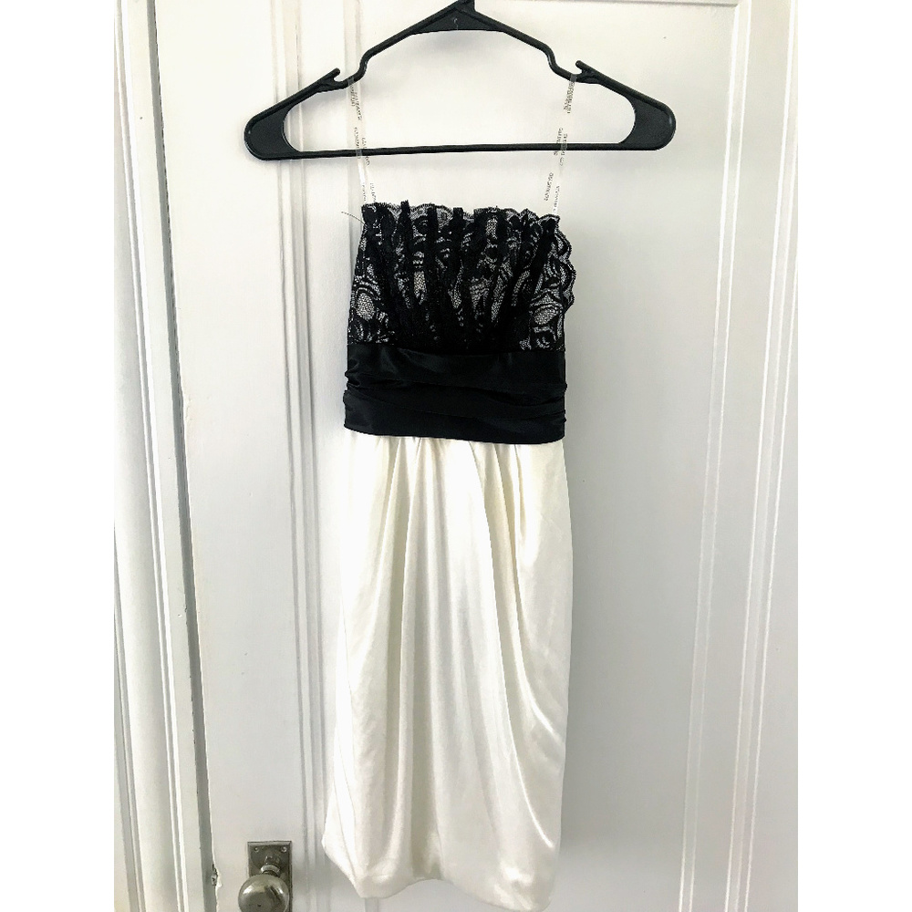 City Triangles Black and White Cocktail Dress - Sm